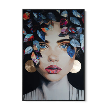 Quadro Stampa su Tela Fiori sulla Pelle - CupidoDesign
