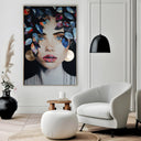 Quadro Stampa su Tela Fiori sulla Pelle - CupidoDesign