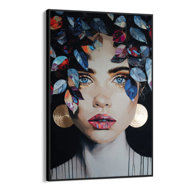 Quadro Stampa su Tela Fiori sulla Pelle - CupidoDesign