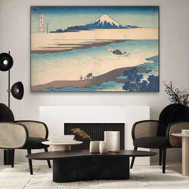 Quadro Stampa su Tela Fiume Tama, Katsushika Hokusai - CupidoDesign