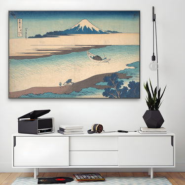 Quadro Stampa su Tela Fiume Tama, Katsushika Hokusai - CupidoDesign