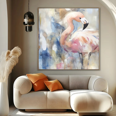 Quadro Stampa su Tela Flamingo in Rosa - CupidoDesign