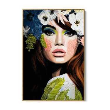 Quadro Stampa su Tela Floreale Svelamento - CupidoDesign