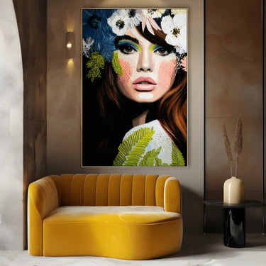 Quadro Stampa su Tela Floreale Svelamento - CupidoDesign