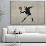 Flower Thrower Bansky