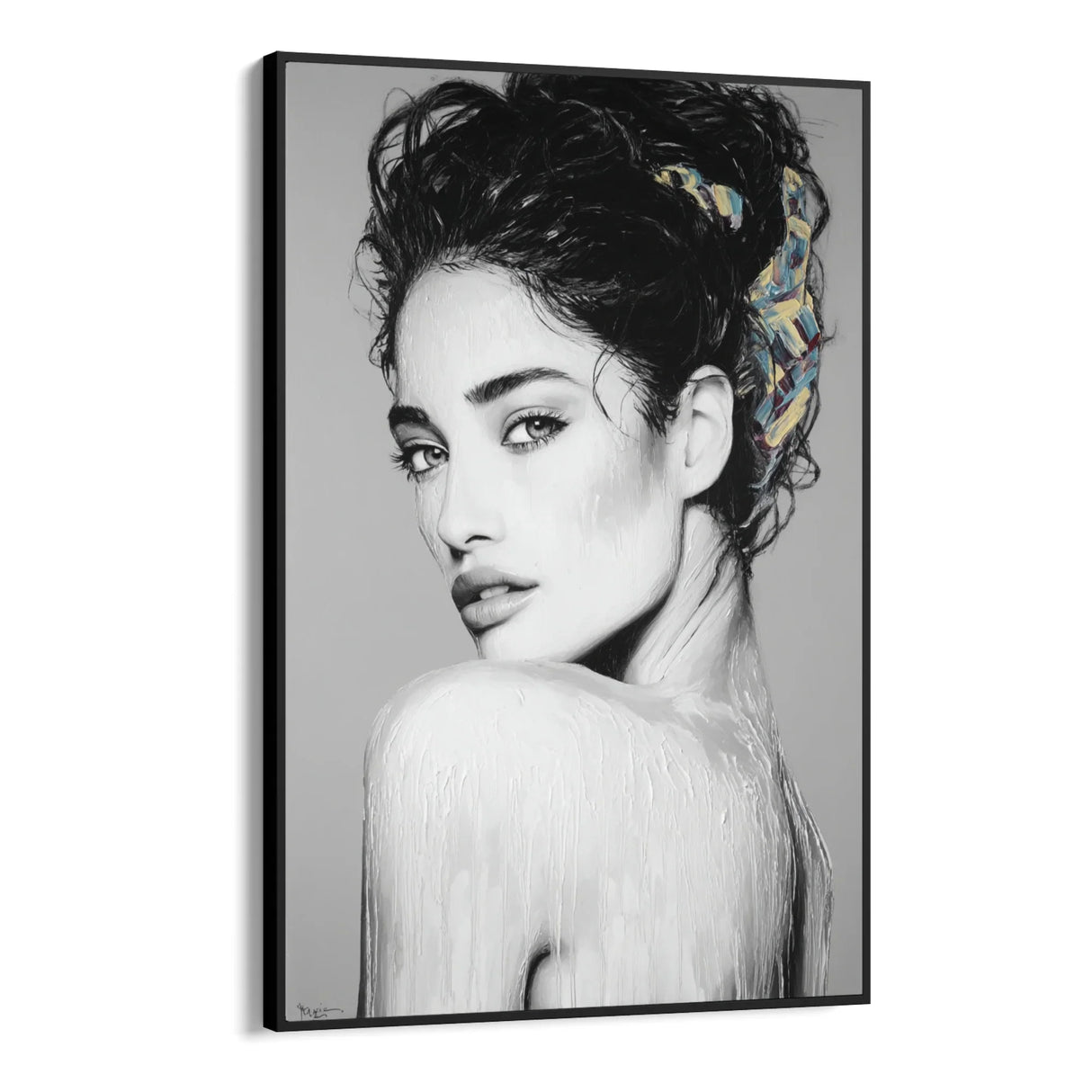 Quadro Stampa su Tela Fluire di Colori - CupidoDesign