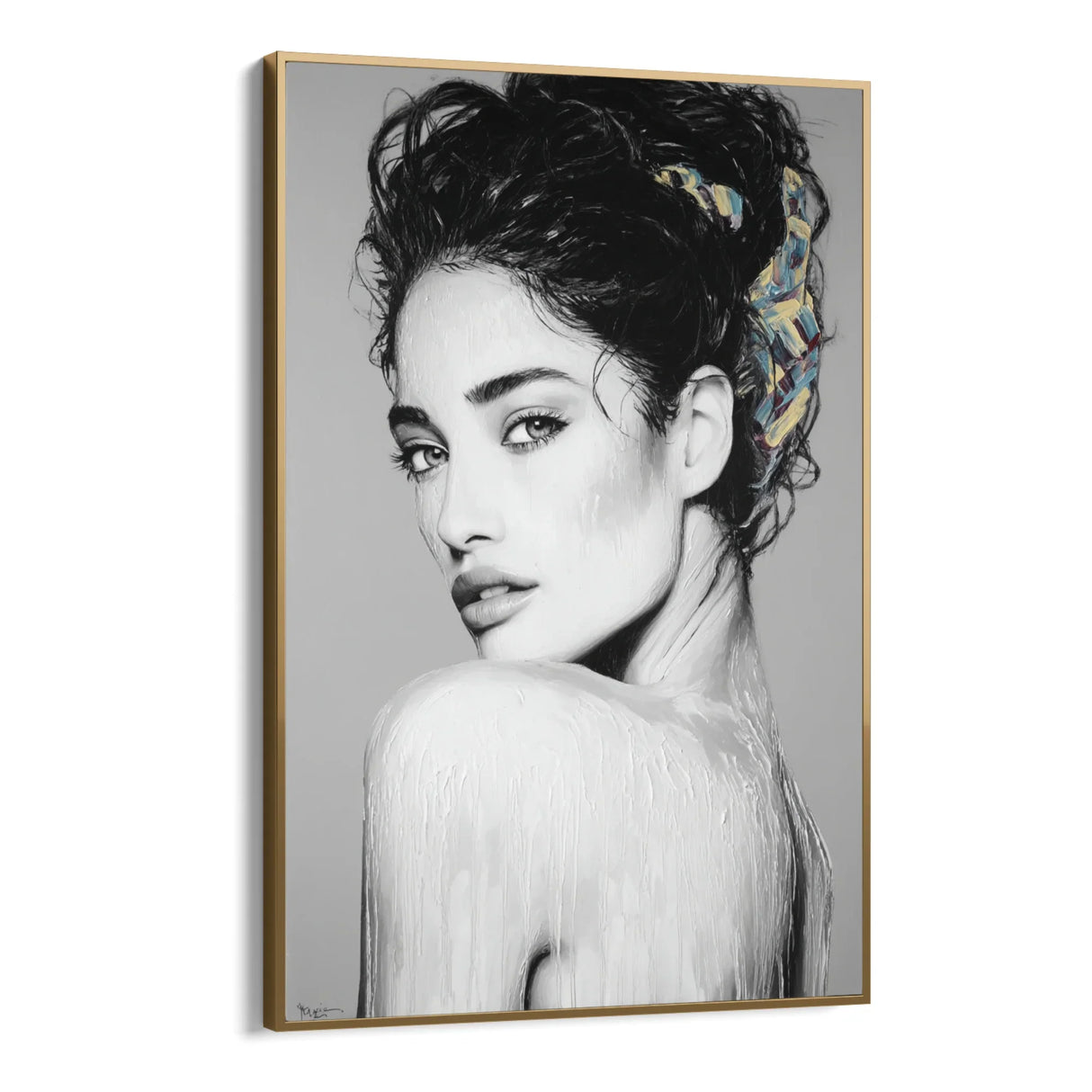 Quadro Stampa su Tela Fluire di Colori - CupidoDesign