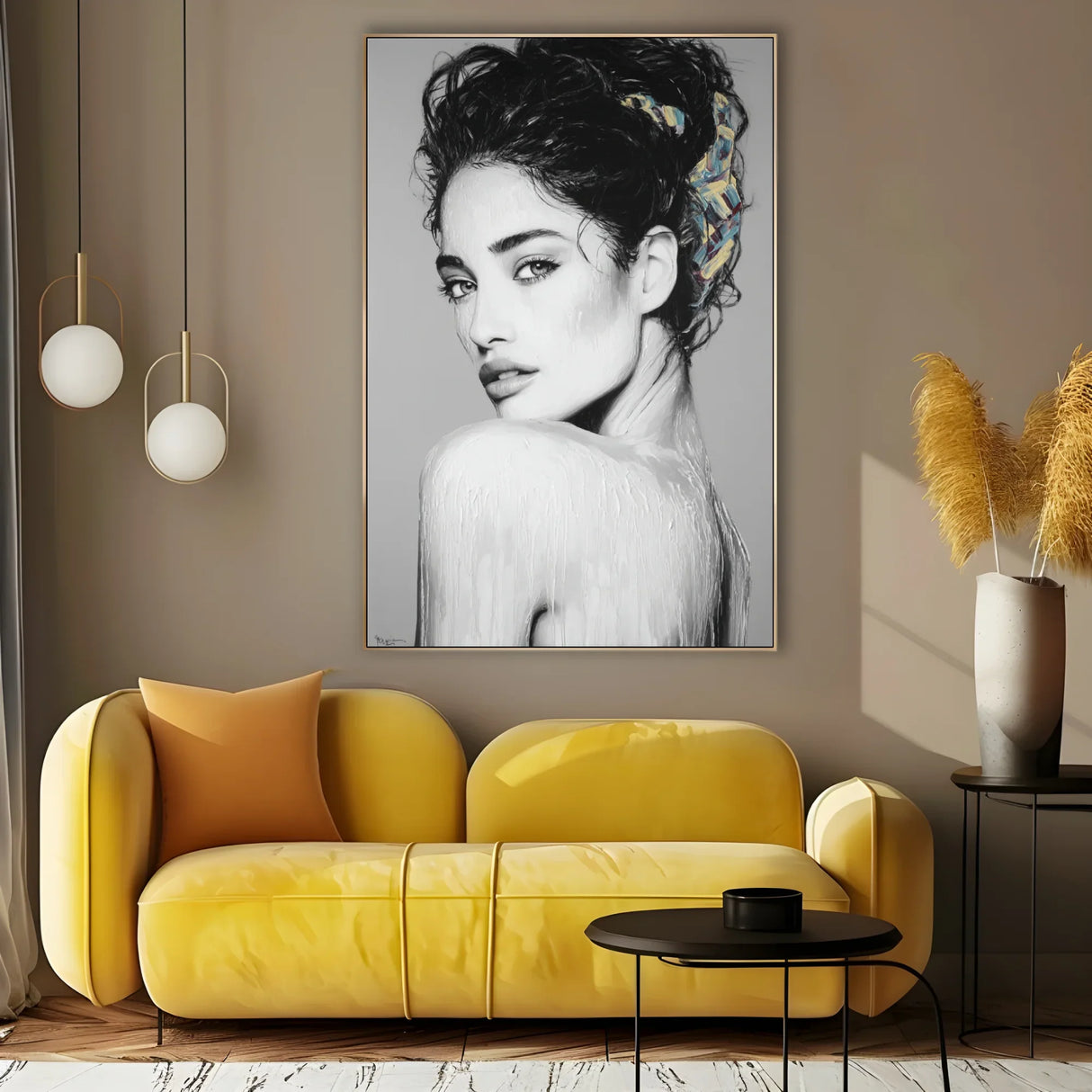 Quadro Stampa su Tela Fluire di Colori - CupidoDesign