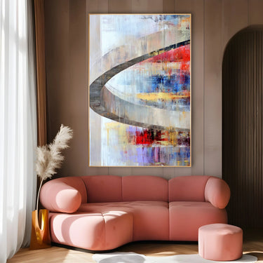 Quadro Stampa su Tela Flusso Arcobaleno - CupidoDesign