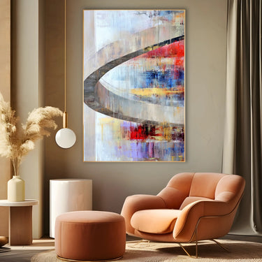 Quadro Stampa su Tela Flusso Arcobaleno - CupidoDesign