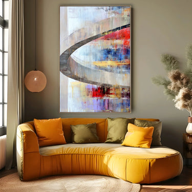 Quadro Stampa su Tela Flusso Arcobaleno - CupidoDesign