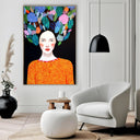 Quadro Stampa su Tela Flusso in Fiore - CupidoDesign