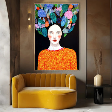 Quadro Stampa su Tela Flusso in Fiore - CupidoDesign