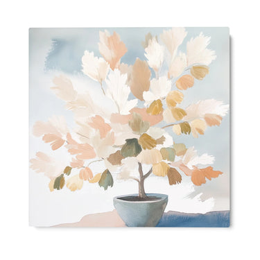 Quadro Stampa su Tela Foglie Beige - CupidoDesign
