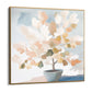 Quadro Stampa su Tela Foglie Beige - CupidoDesign