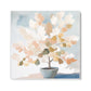 Quadro Stampa su Tela Foglie Beige - CupidoDesign