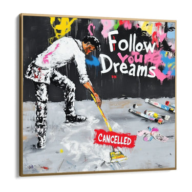 Quadro Stampa su Tela Follow your dreams - CupidoDesign