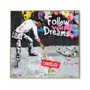 Quadro Stampa su Tela Follow your dreams - CupidoDesign