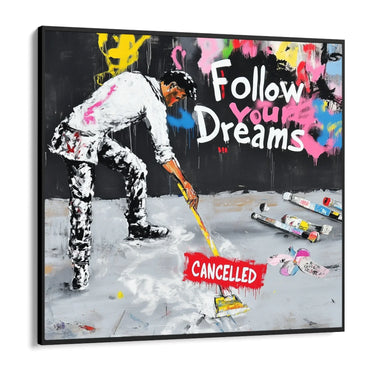 Quadro Stampa su Tela Follow your dreams - CupidoDesign