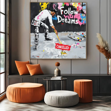 Quadro Stampa su Tela Follow your dreams - CupidoDesign