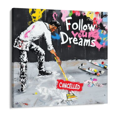 Quadro Stampa su Tela Follow your dreams - CupidoDesign