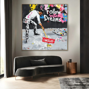 Quadro Stampa su Tela Follow your dreams - CupidoDesign