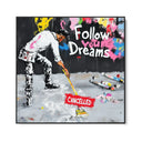 Quadro Stampa su Tela Follow your dreams - CupidoDesign