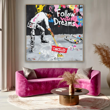 Quadro Stampa su Tela Follow your dreams - CupidoDesign