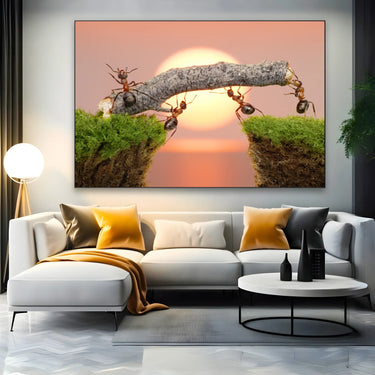 Quadro Stampa su Tela Forza Collettiva - CupidoDesign