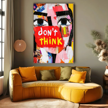 Quadro Stampa su Tela Frase Viva - CupidoDesign