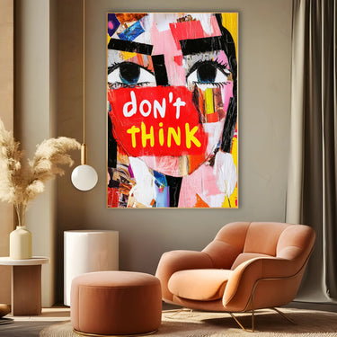 Quadro Stampa su Tela Frase Viva - CupidoDesign