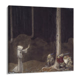 Quadro Stampa su Tela Fratello Martin e i tre troll, John Bauer - CupidoDesign