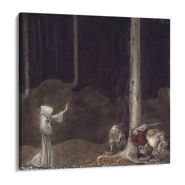 Quadro Stampa su Tela Fratello Martin e i tre troll, John Bauer - CupidoDesign