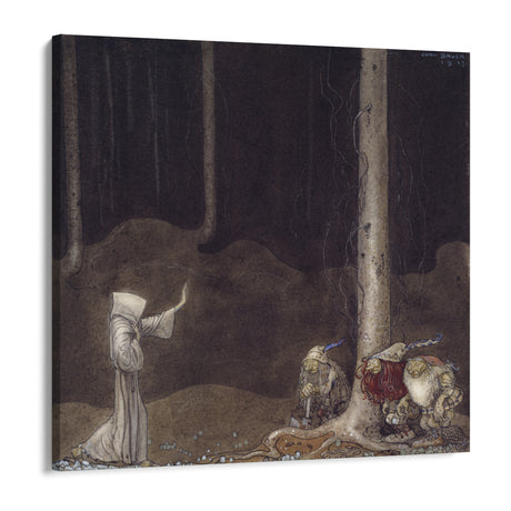 Quadro Stampa su Tela Fratello Martin e i tre troll, John Bauer - CupidoDesign