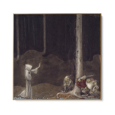 Quadro Stampa su Tela Fratello Martin e i tre troll, John Bauer - CupidoDesign