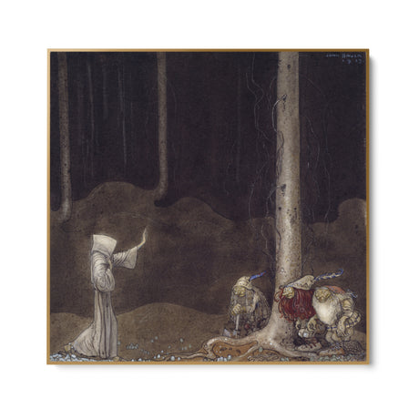 Quadro Stampa su Tela Fratello Martin e i tre troll, John Bauer - CupidoDesign
