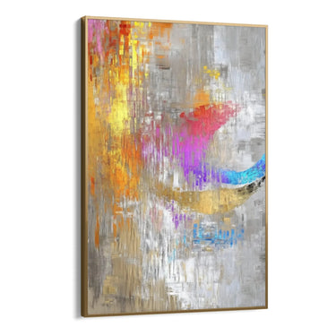 Quadro Stampa su Tela Frattura Dorata - CupidoDesign