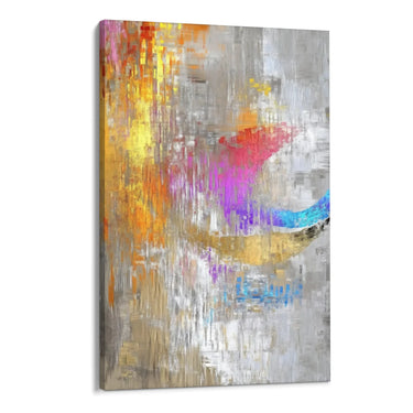 Quadro Stampa su Tela Frattura Dorata - CupidoDesign