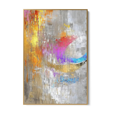 Quadro Stampa su Tela Frattura Dorata - CupidoDesign