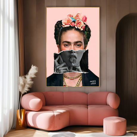 Frida kunst aan de muur