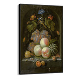 Quadro Stampa su Tela Frutta e Fiori, Abraham Mignon - CupidoDesign
