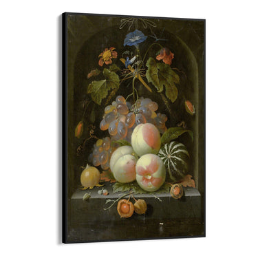 Quadro Stampa su Tela Frutta e Fiori, Abraham Mignon - CupidoDesign
