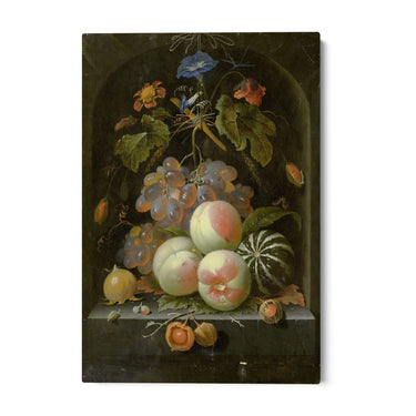 Quadro Stampa su Tela Frutta e Fiori, Abraham Mignon - CupidoDesign