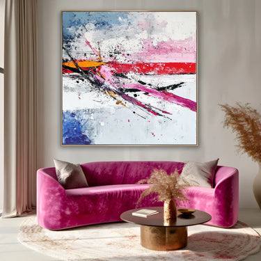 Quadro Stampa su Tela Fuga Rossa - CupidoDesign