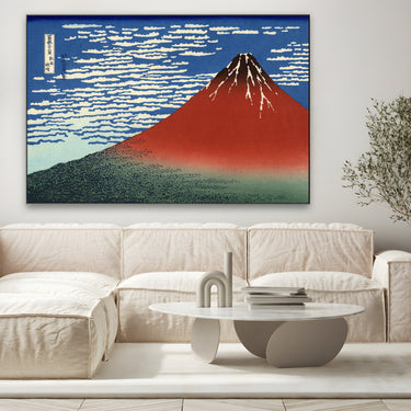 Quadro Stampa su Tela Fuji Rosso, Katsushika Hokusai - CupidoDesign