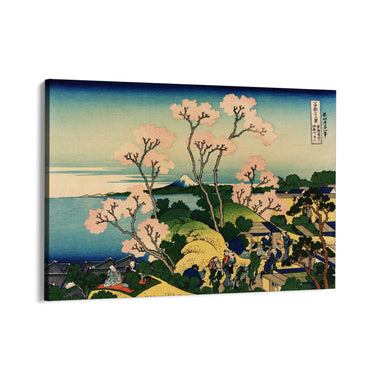 Quadro Stampa su Tela Fuji da Gotenyama sulla Tōkaidō a Shinagawa, Katsushika Hokusai - CupidoDesign