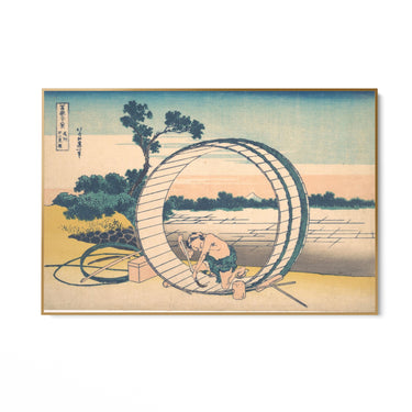 Quadro Stampa su Tela Fujimigahara nella provincia di Owari, Katsushika Hokusai - CupidoDesign