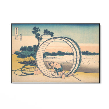 Quadro Stampa su Tela Fujimigahara nella provincia di Owari, Katsushika Hokusai - CupidoDesign