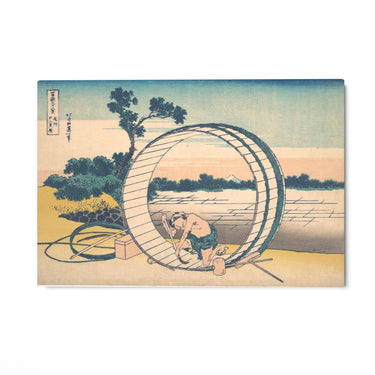 Quadro Stampa su Tela Fujimigahara nella provincia di Owari, Katsushika Hokusai - CupidoDesign
