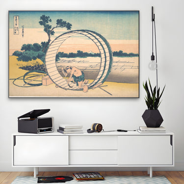 Quadro Stampa su Tela Fujimigahara nella provincia di Owari, Katsushika Hokusai - CupidoDesign
